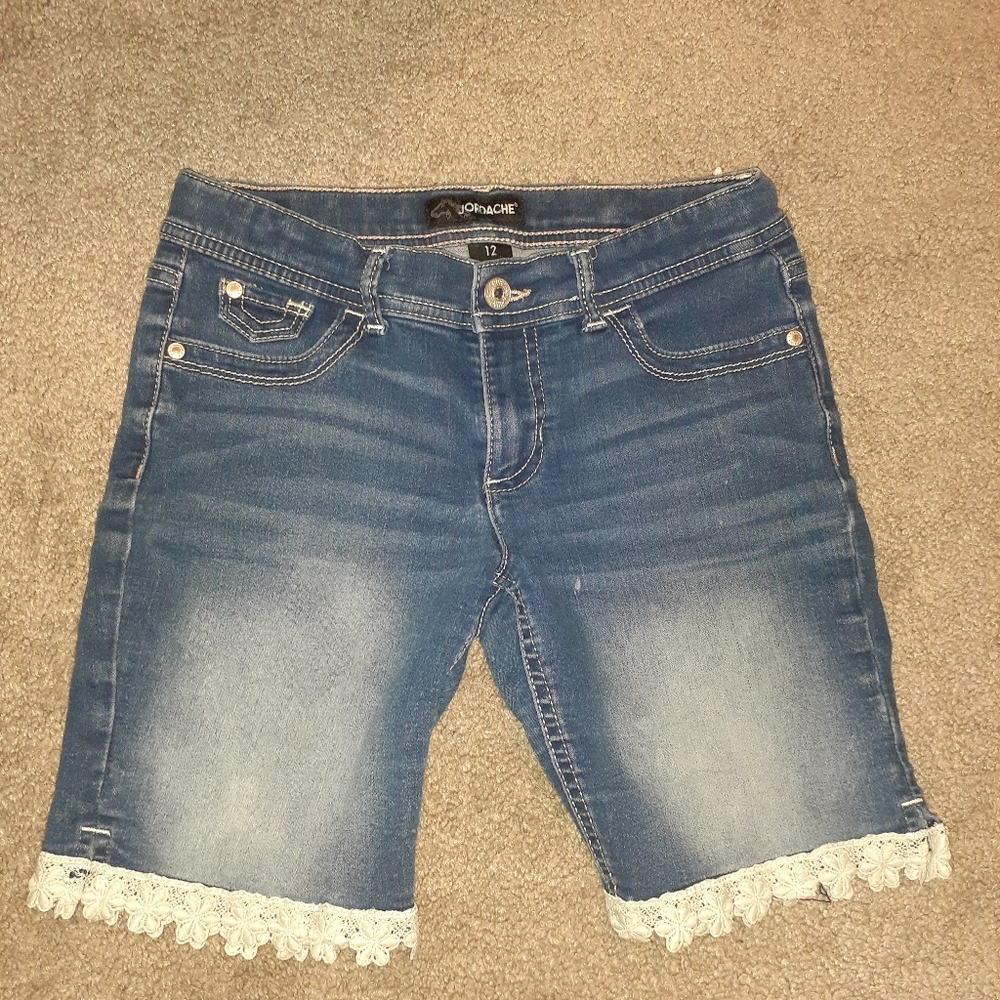 Little Girl Blue Jean Shorts